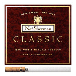 Nat Sherman - Naturals yellow. 100% natural tobacco