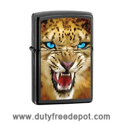 Zippo 28276  Leopard Black Ebony Finish Lighter