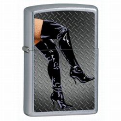 Zippo Legs in Boots Street Chrome Lighter (model: 28055)