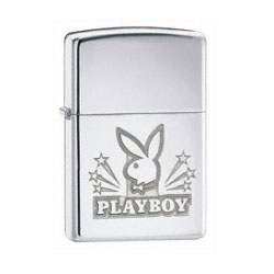 Zippo Playboy Bunny Head High Polish Chrome Lighter (model: 24706)